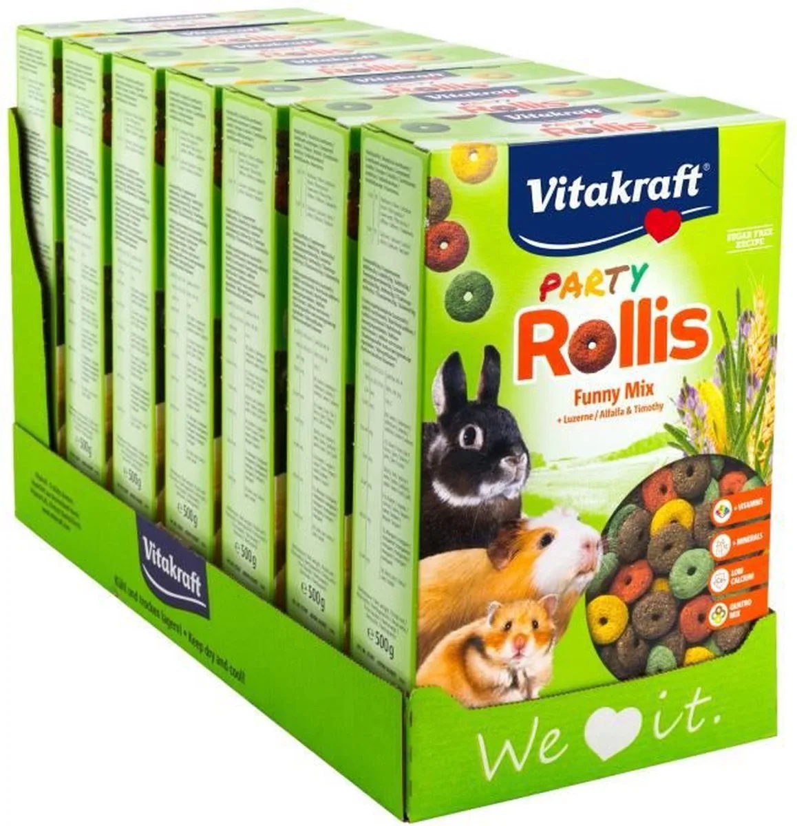 Party Rollis - Knaagdiersnacks - 7x 500 gram fra Vitakraft – produktbillede