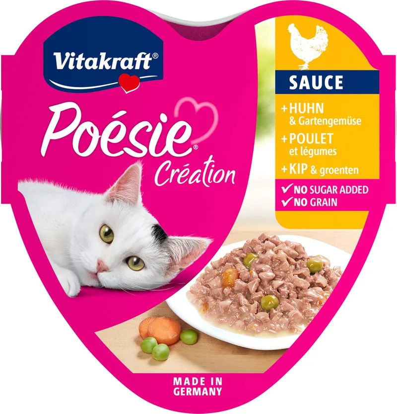 Poésie Creation In Saus Alu 85 g - Kattenvoer - Kip&Groente de Vitakraft – photo produit