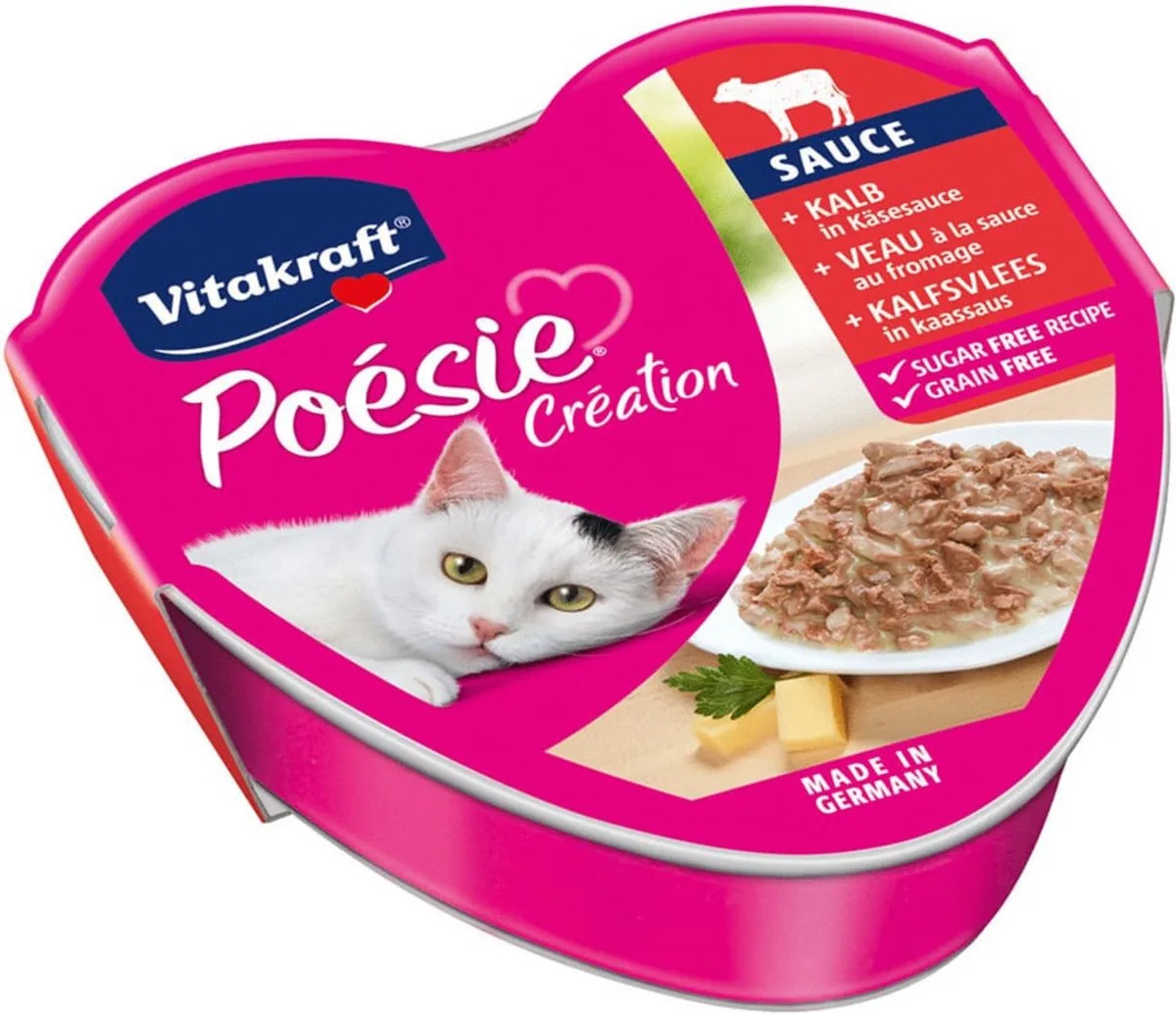 Poésie Creation Kalfsvlees & Kaassaus 85 gram van Vitakraft – productfoto