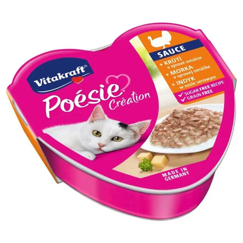 Poesie Creation Sos Truthahn/käse Nassfutter Für Katzen 85g von Vitakraft – Produktfoto