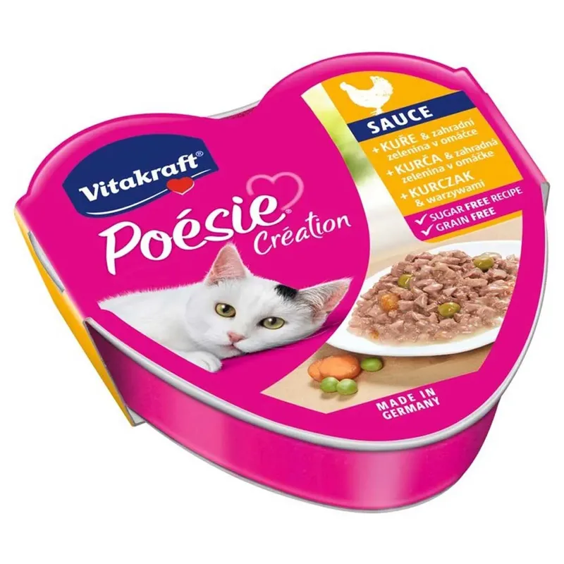 Poesie Creation Sos Natvoer Voor Katten Met Kip/groenten 85g by Vitakraft – product photo