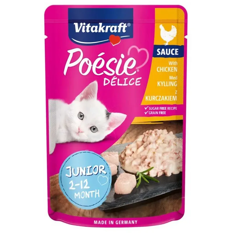 Poesie Delice Junior Nassfutter Für Katzen 85g von Vitakraft – Produktfoto