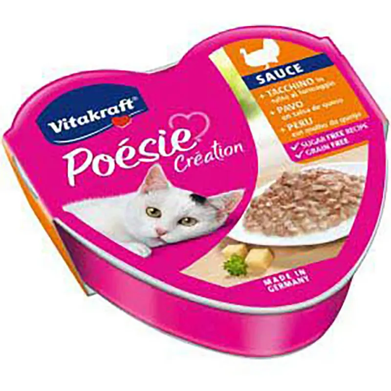 Poesie Kalkoen Natvoer Voor Katten 85gr 15 Eenheden by Vitakraft – product photo