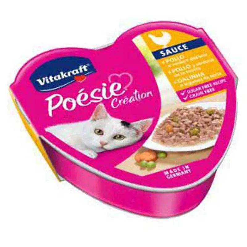 Pâtée Pour Chat Poesie Poulet 85gr 15 Unités de Vitakraft – photo produit