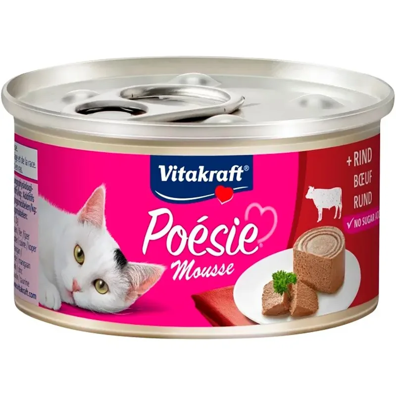 Poésie Mousse Beef Natvoer Voor Katten 85g by Vitakraft – product photo