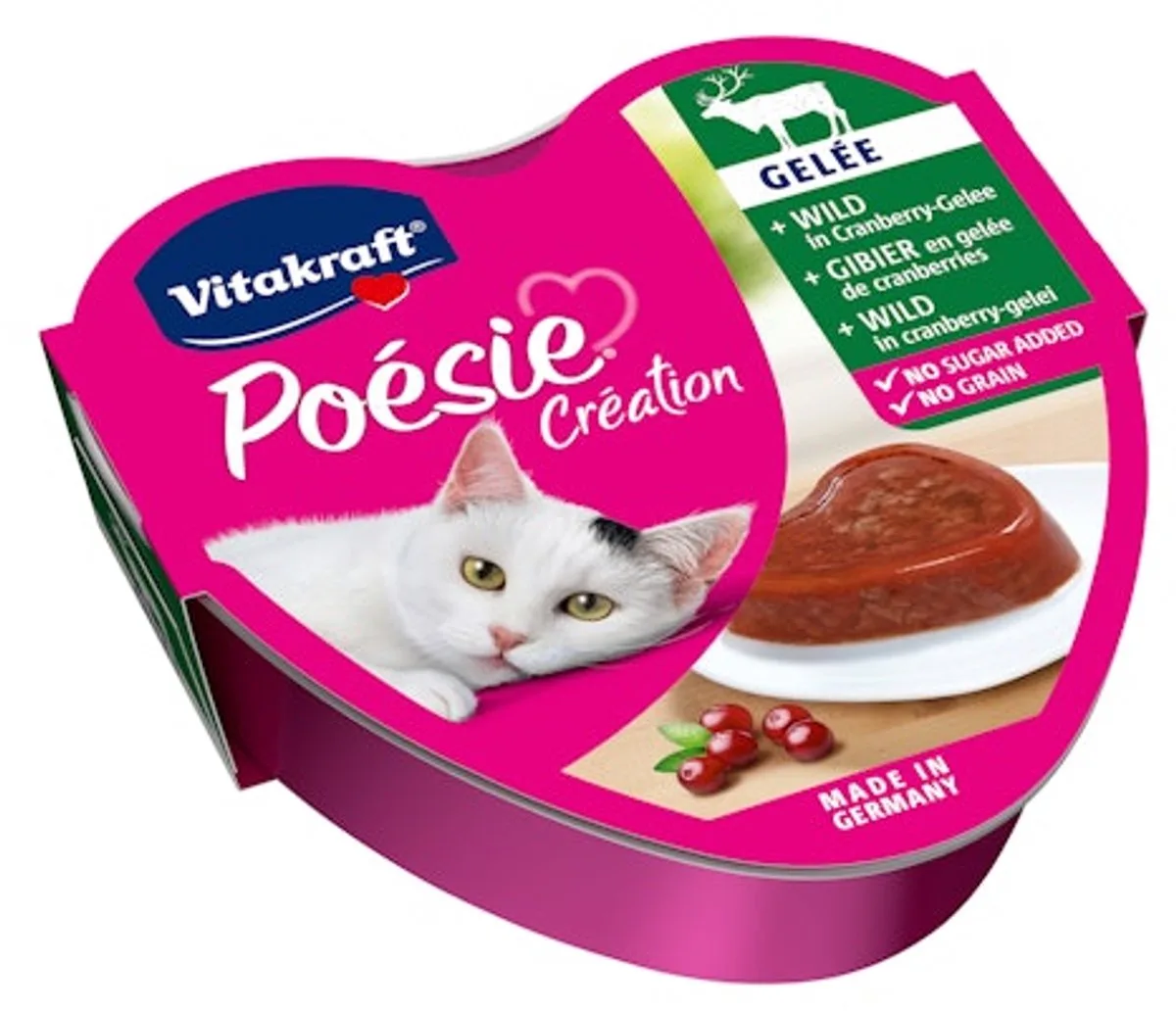 Poésie Wild in Cranberry-gelei - 15 x 85 g van Vitakraft – productfoto