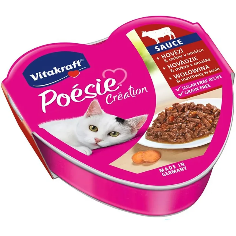 Poëzie Creatie Sos Rundvlees/wortel Nat Kattenvoer 85g fra Vitakraft – produktbillede