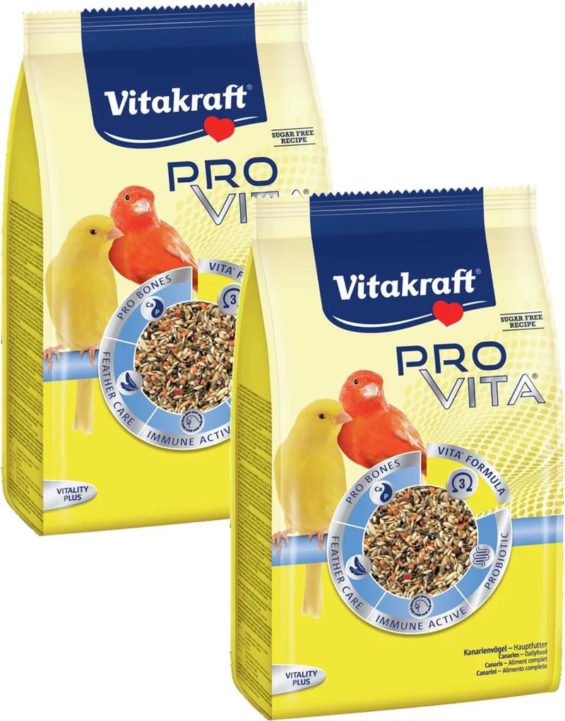 Pro Vita Kanarie - Vogelvoer - 2 x 800 g by Vitakraft – product photo