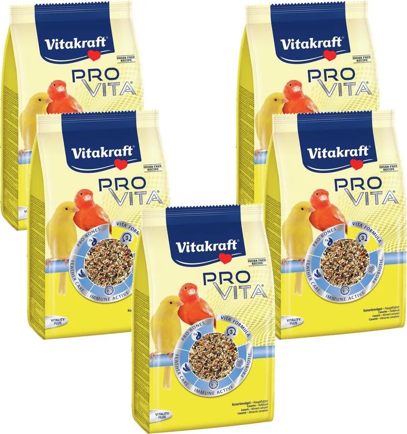 Pro Vita Kanarie - Vogelvoer - 5 x 800 g von Vitakraft – Produktfoto