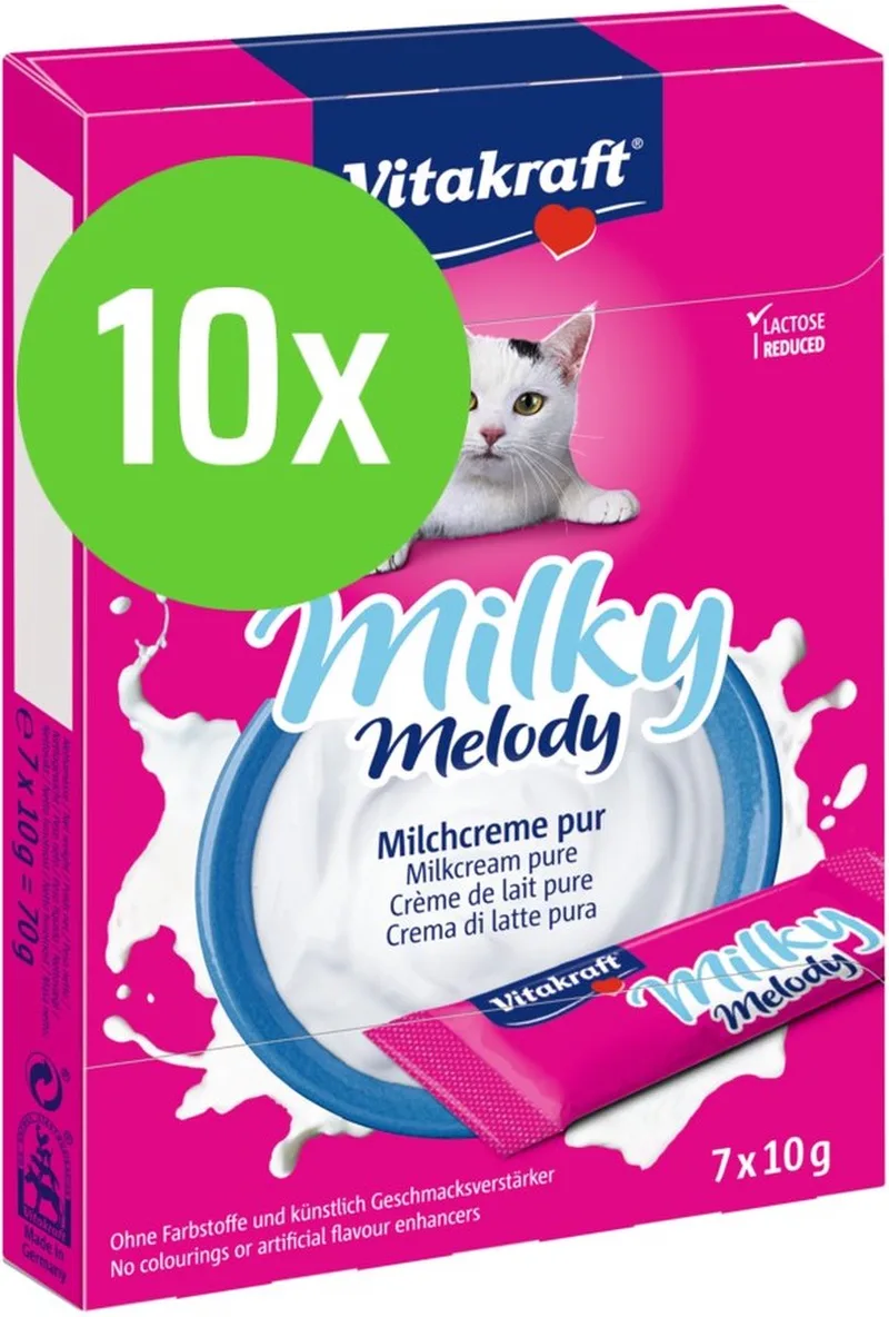 Pure - Kattenmelk - Milky Melody - 10 x 7 st - 10 g by Vitakraft – product photo