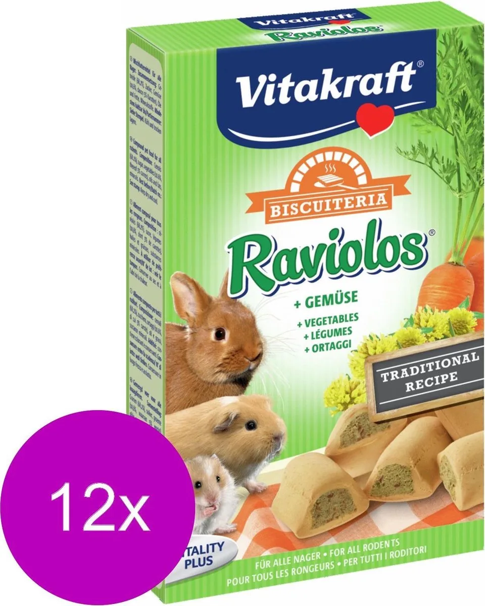 Raviolos Knaagdier - Knaagdiersnack - 12 x 100 g van Vitakraft – productfoto