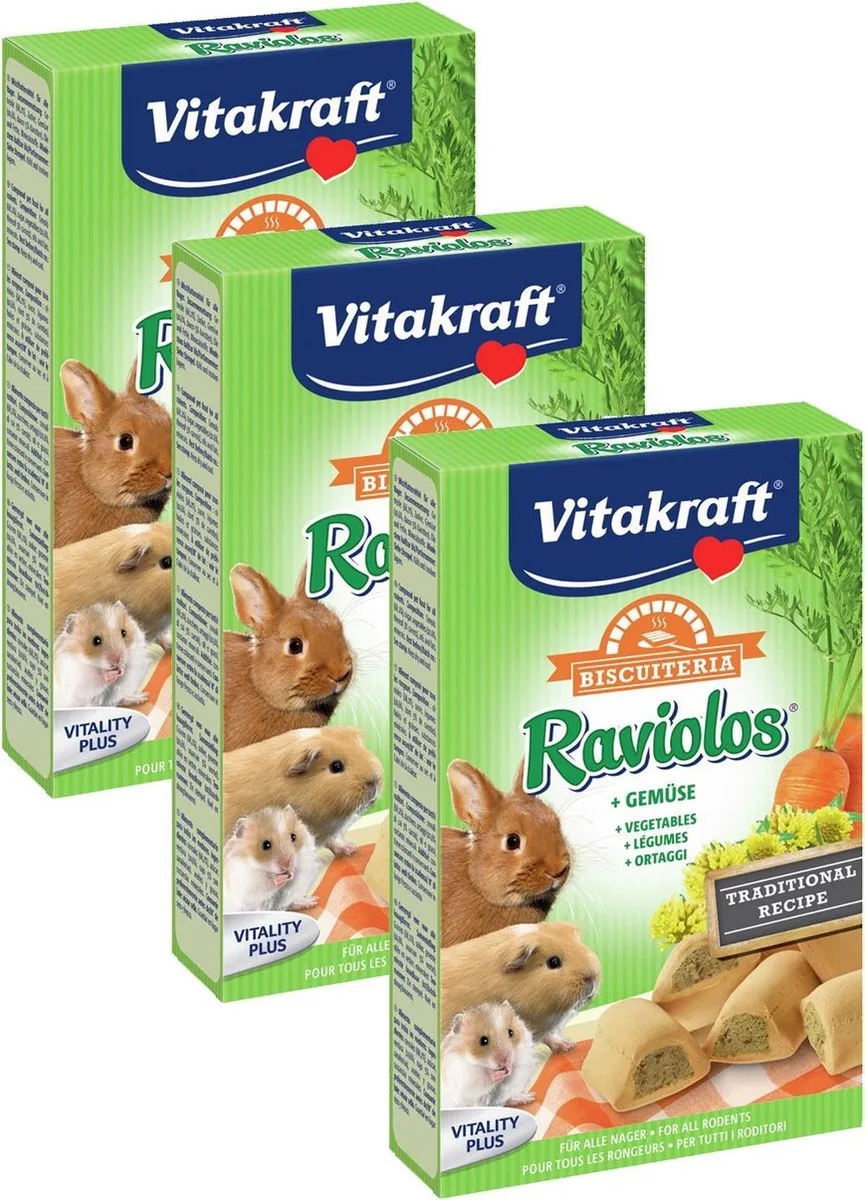 Raviolos Knaagdier - Knaagdiersnack - 3 x 100 g van Vitakraft – productfoto