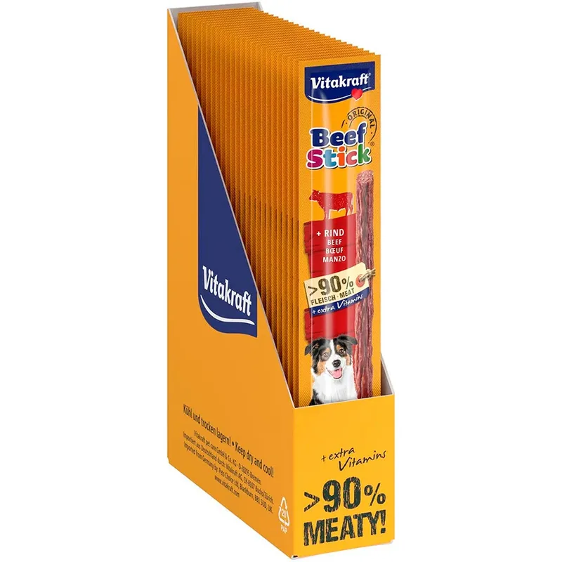 Runderstick 25x12g (61039) Hondenvoer de Vitakraft – photo produit
