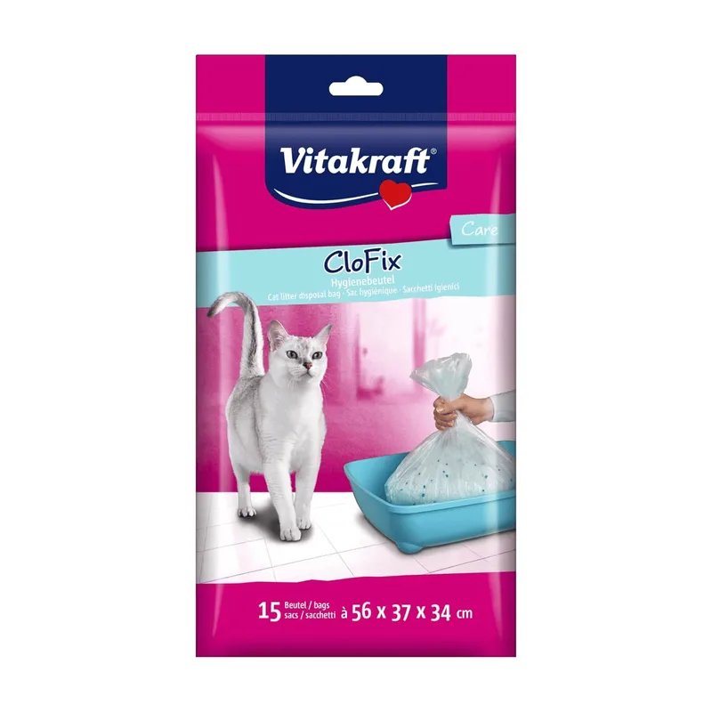 Sacs pour bac à litière Clo-fix 15 de Vitakraft – photo produit