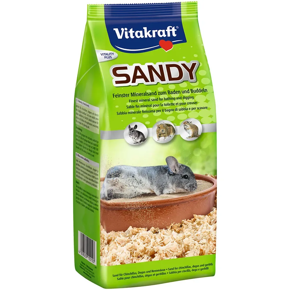 Les Chinchillas Des Sables Prennent Un Bain De Sable 1kg de Vitakraft – photo produit