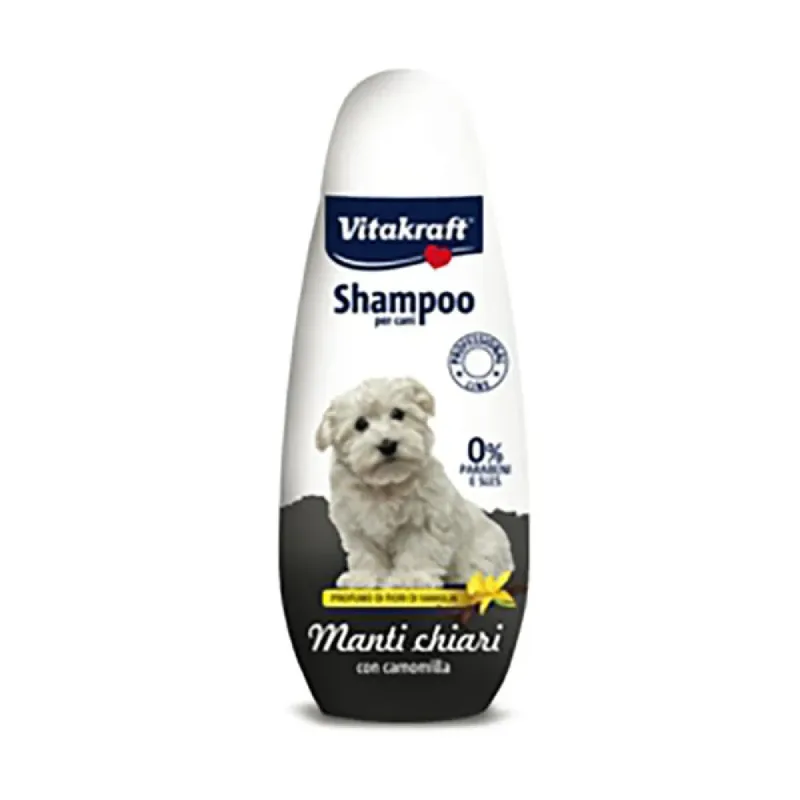 Shampooing Pour Chien à Poil Clair 250ml de Vitakraft – photo produit
