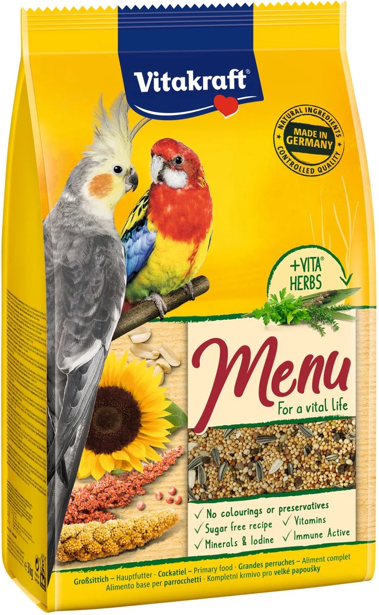 Valkparkieten Premium Menu - Vogelvoer - 3 kg by Vitakraft – product photo