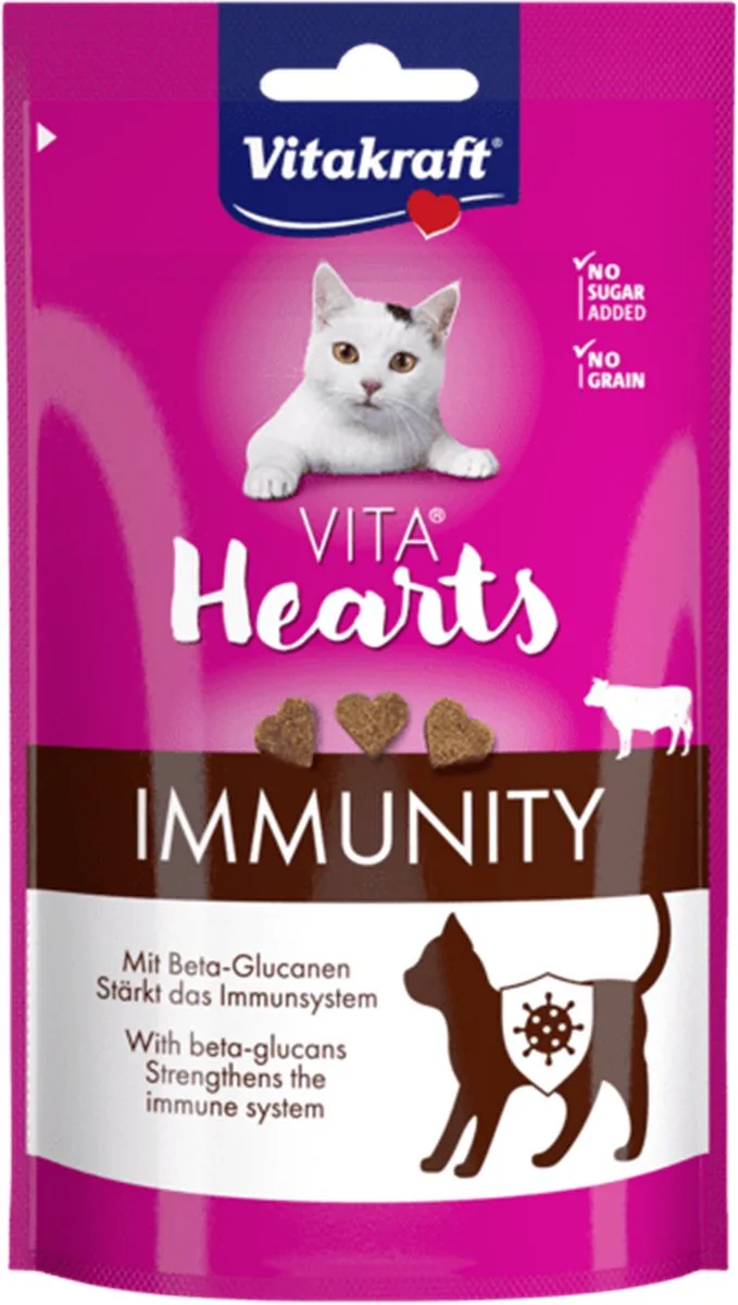 Vita Hearts Immunity Rund 40 gr - Kattensnack de Vitakraft – photo produit