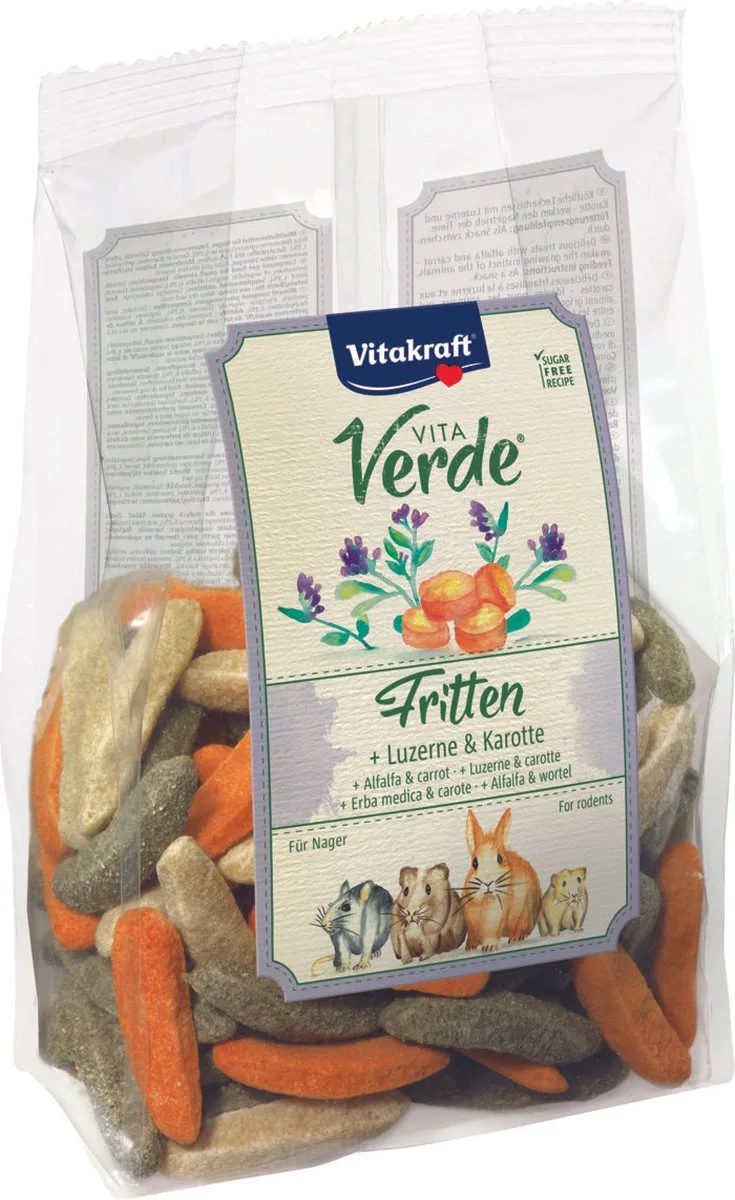 Vita Verde Fritten Luzerne & Karotte für Nager 200 g von Vitakraft – Produktfoto