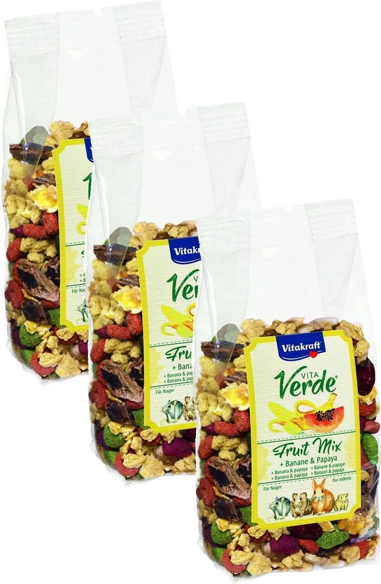 Vita-Verde Happy Frutti - Knaagdiersnack - 3 x 200 g fra Vitakraft – produktbillede