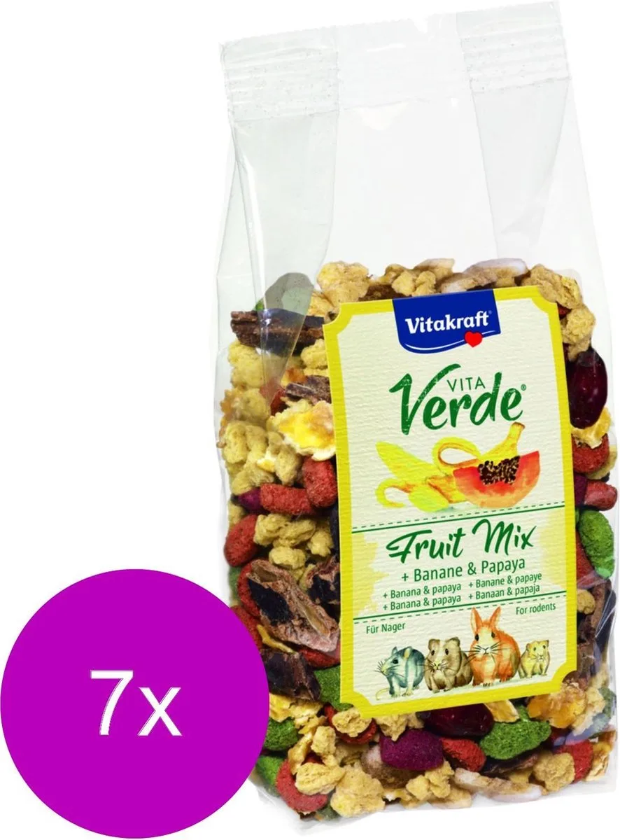 Vita-Verde Happy Frutti - Knaagdiersnack - 7 x 200 g fra Vitakraft – produktbillede