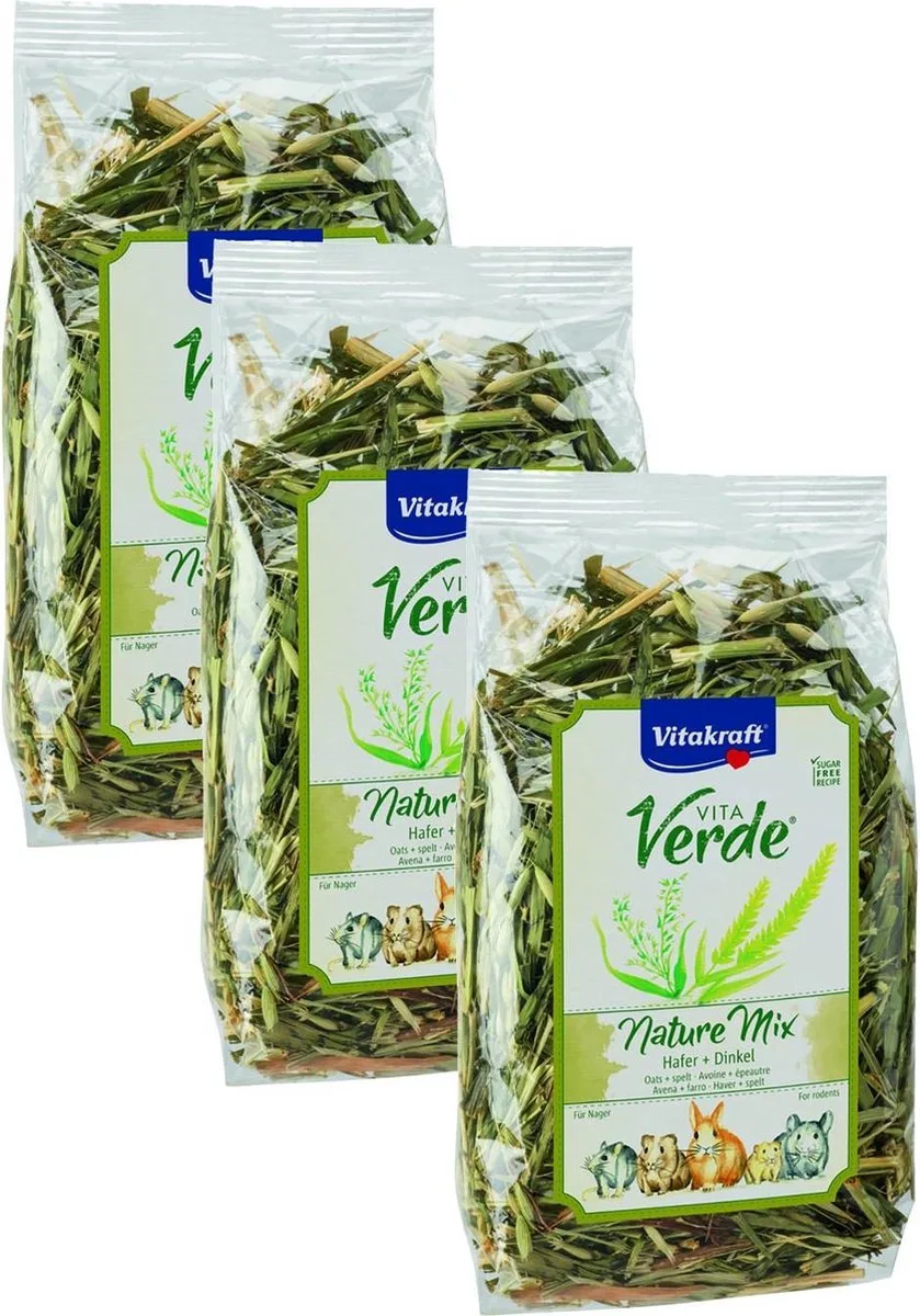 Vita-Verde Haver En Graan - Knaagdiersnack - 3 x 100 g van Vitakraft – productfoto