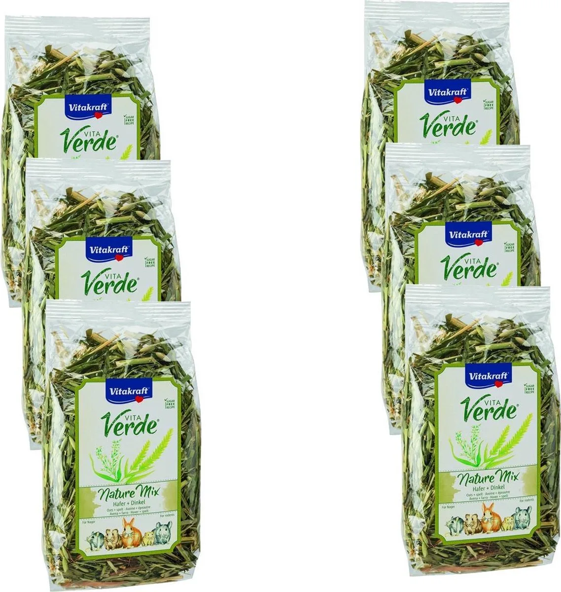 Vita-Verde Haver En Graan - Knaagdiersnack - 6 x 100 g van Vitakraft – productfoto
