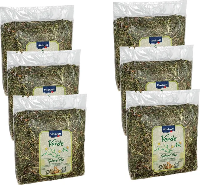 Vita-Verde Hooi 500 g - Ruwvoer - 6 x Kamille
