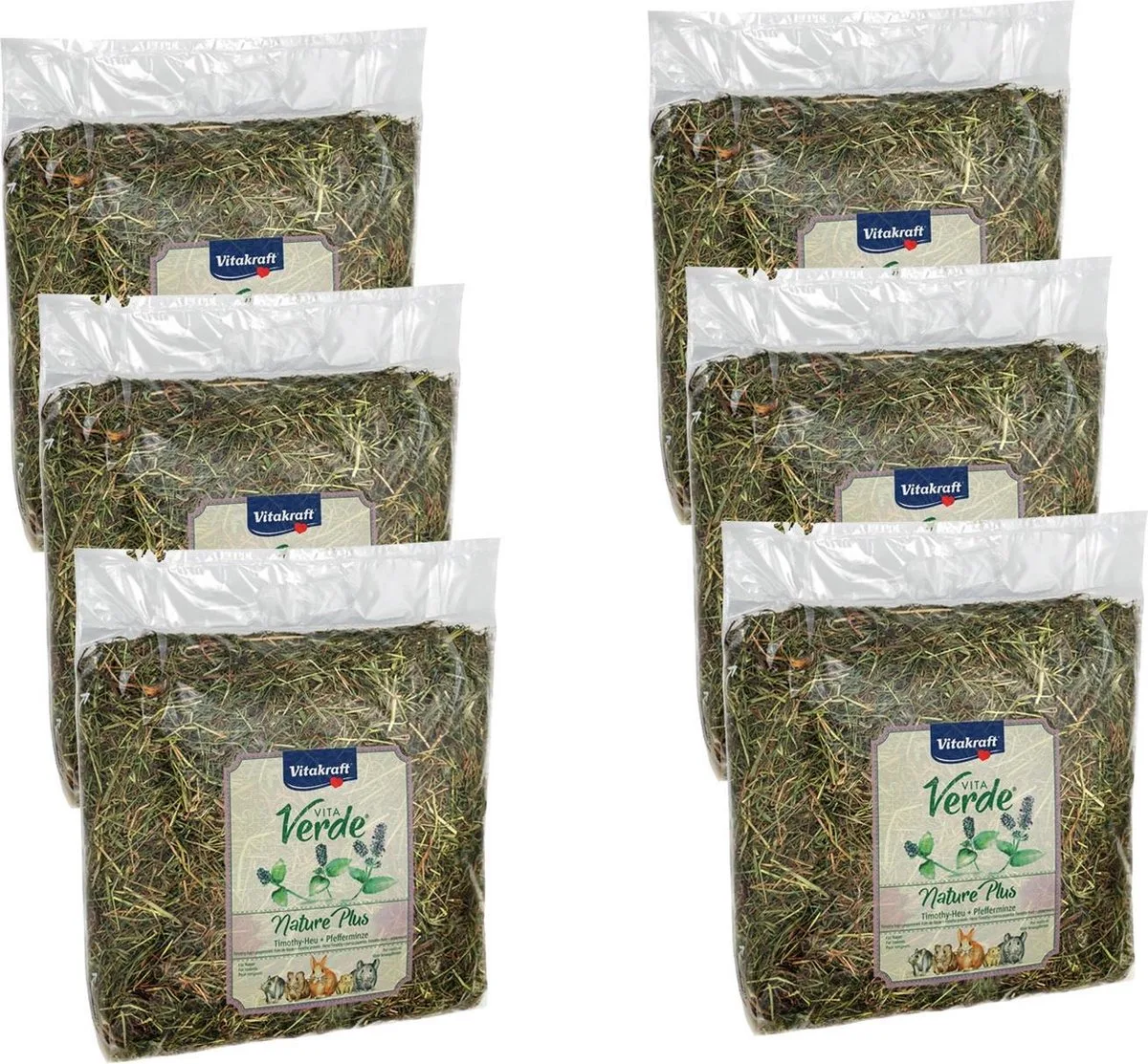 Vita-Verde Hooi 500 g - Ruwvoer - 6 x Pepermunt från Vitakraft – produktbild