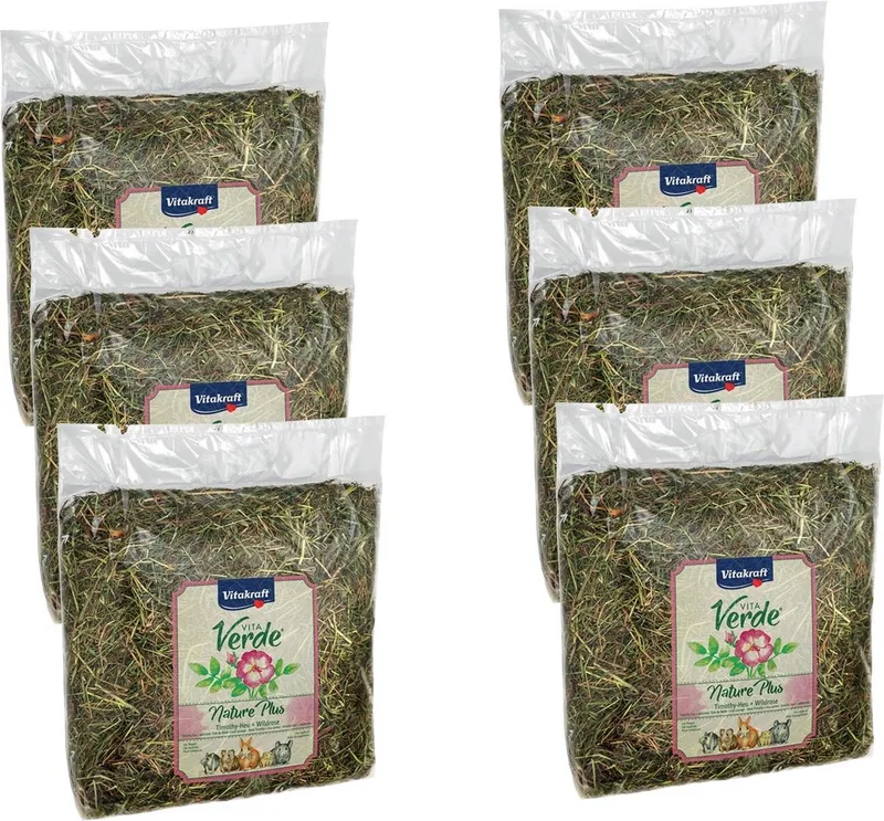 Vita-Verde Hooi 500 g - Ruwvoer - 6 x Wilde Rozen von Vitakraft – Produktfoto