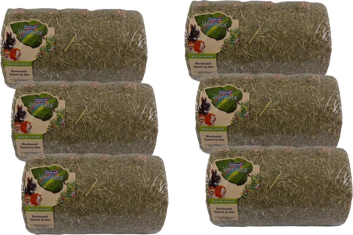Vita Verde Hooitunnel Large - Knaagdiersnack - 6 x 800 g de Vitakraft – photo produit