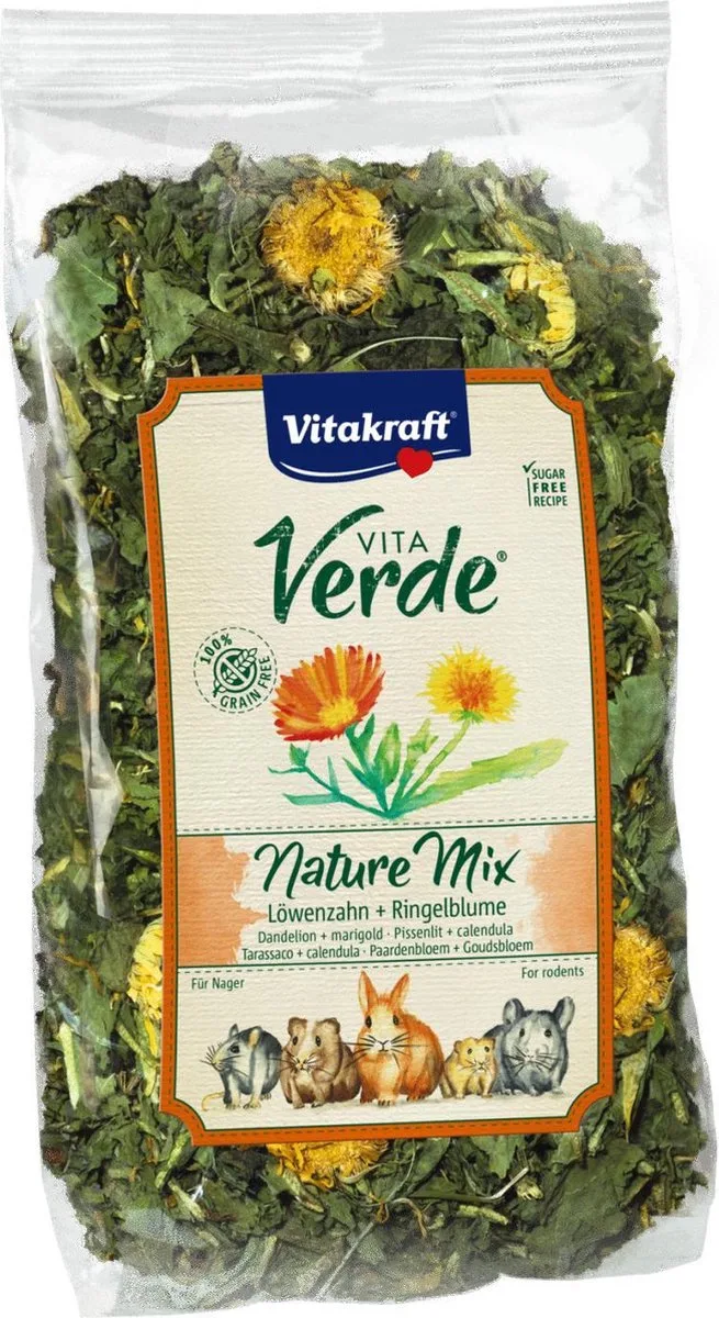 Vita Verde Knaagdiersnack - Paardebloem Goudsbloem - 100 g van Vitakraft – productfoto