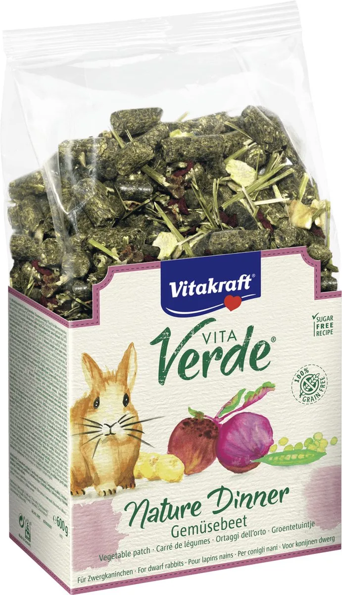 Vita Verde Nature Diner 600 gr Dwergkonijn van Vitakraft – productfoto