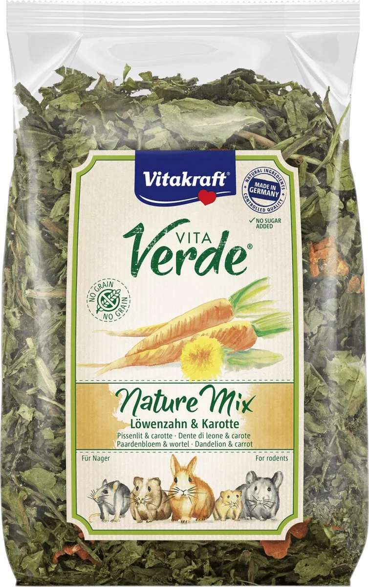 Vita Verde Nature Mix Paardenbloem & Wortel - Knaagdiersnack by Vitakraft – product photo