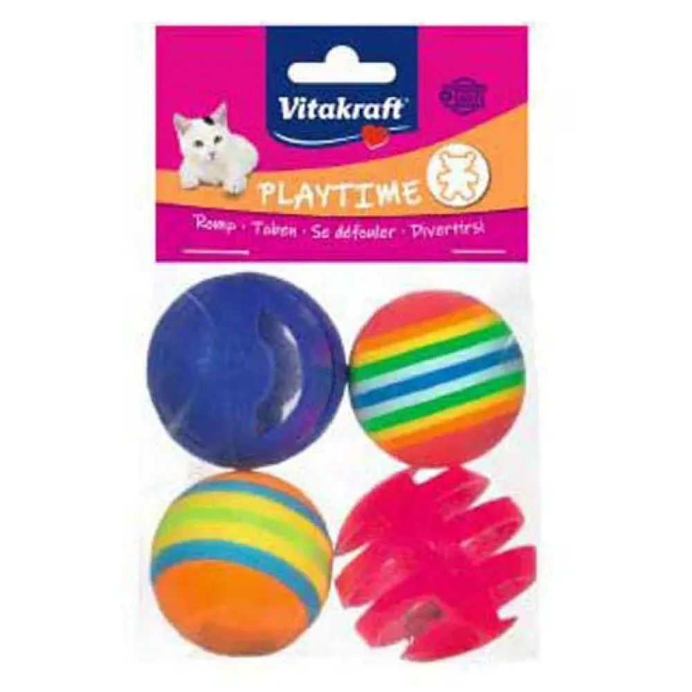 Vitakraft 2 Plastic Ballen en Gom 4 by Vitakraft – product photo