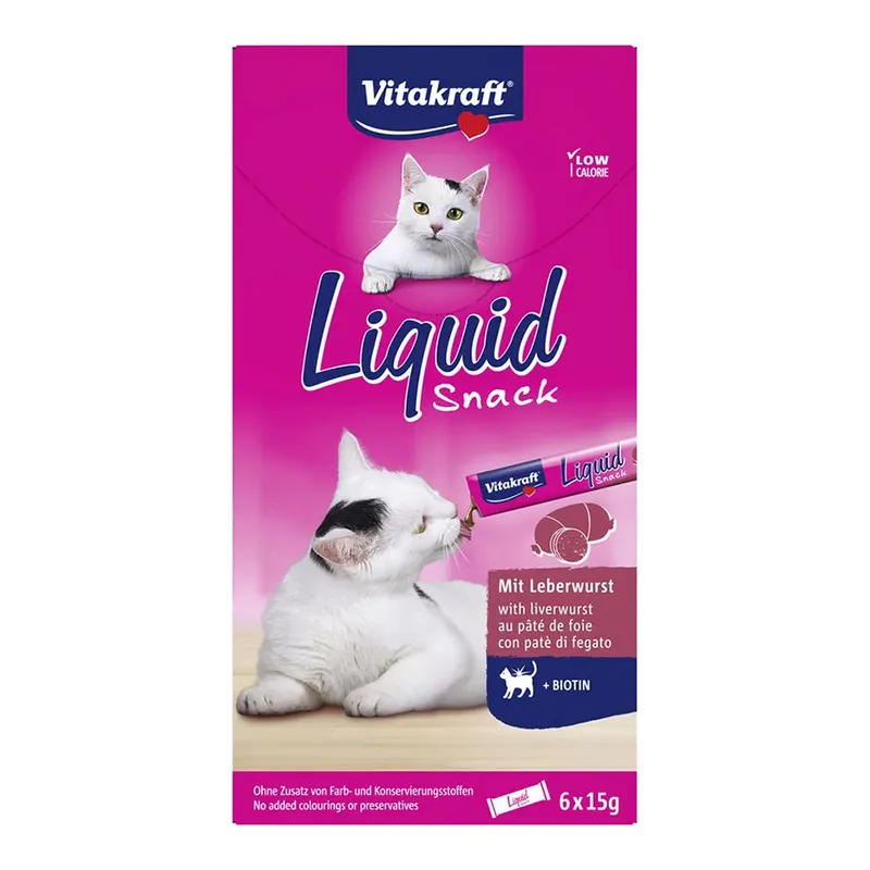 Vloeibare Kattensnack Paté Met Biotine Natvoer Voor Katten 11x6 Stuks by Vitakraft – product photo