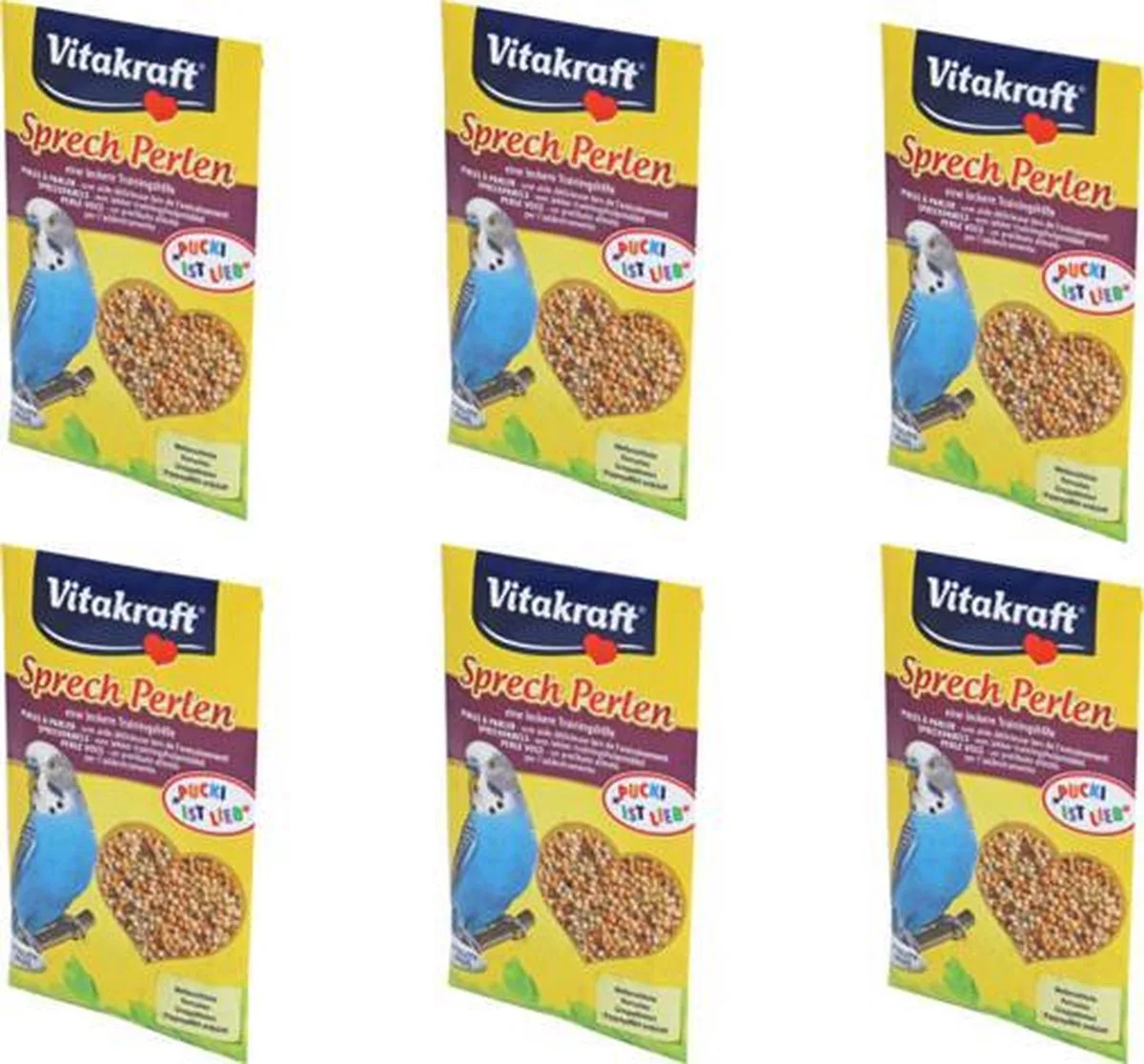 Vogelsnack - Spreekparels Parkiet - 20 gram - per 6 zakjes van Vitakraft – productfoto