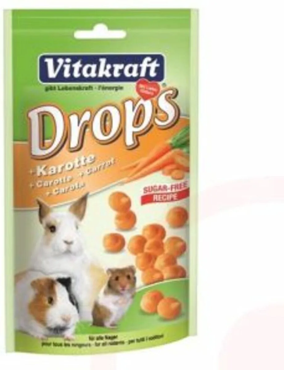 Worteldrops Knaagdiersnoepjes - 75 gr von Vitakraft – Produktfoto