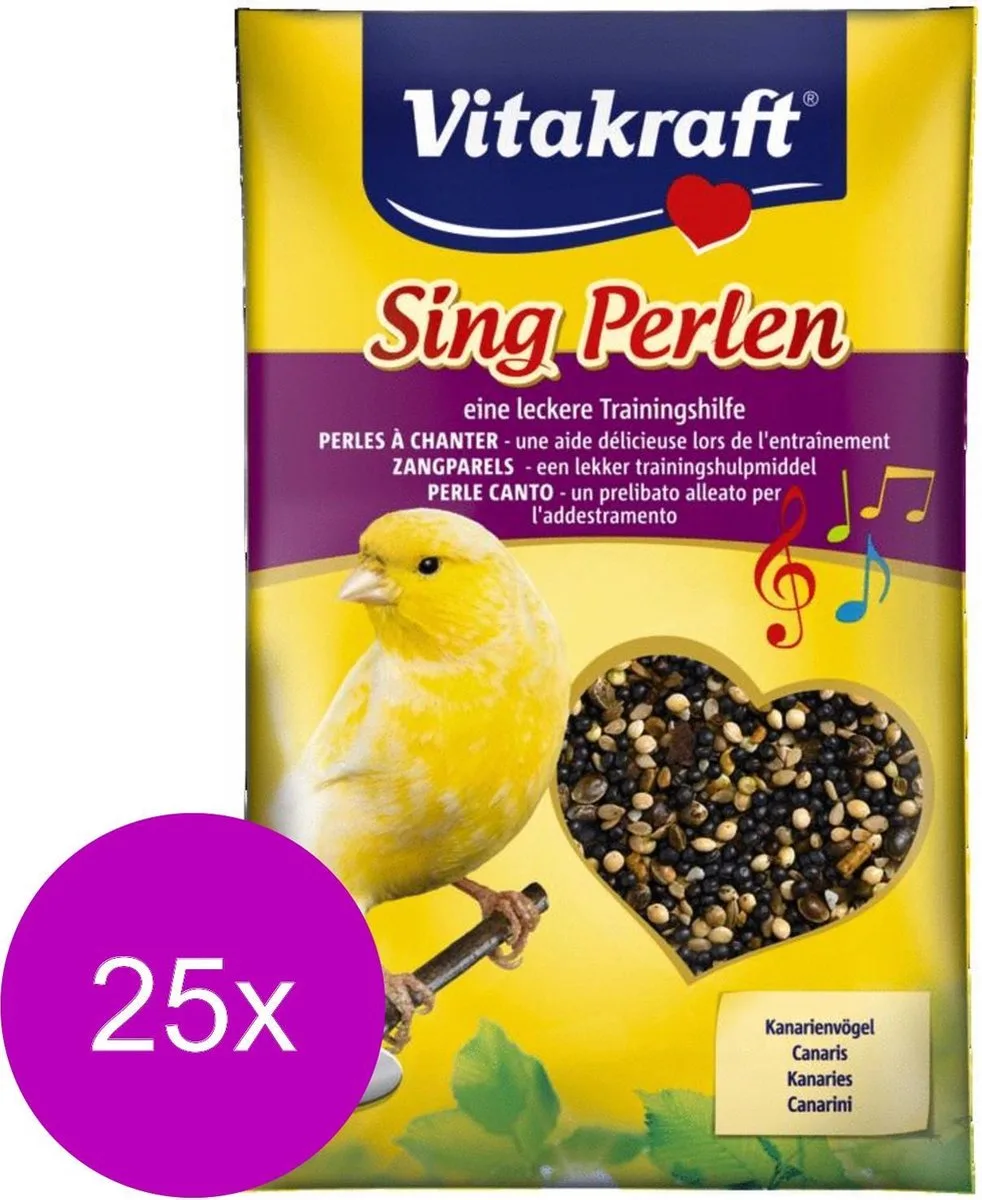 Zangparels - Vogelsnack - 25 x 25 g per stuk by Vitakraft – product photo