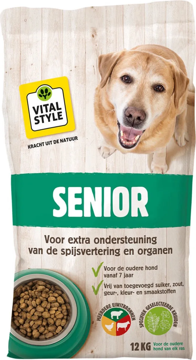 2x VITALstyle Hondenvoer Senior 12 kg de VitalStyle – photo produit