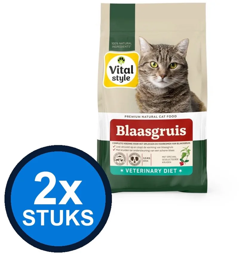 2x VITALstyle Kat Blaasgruis - Kattenvoer - 1,5kg von VitalStyle – Produktfoto