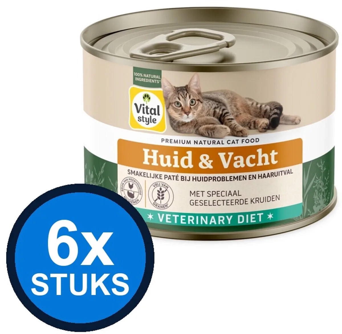 6x VITALstyle kat blik huid&vacht 200gr de VitalStyle – photo produit