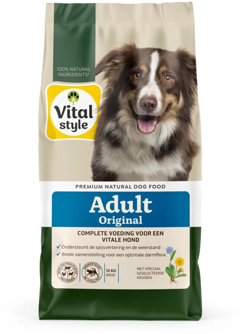 Adult Original Hondenvoer - 2 x 12 kg - Voordeelverpakking von VitalStyle – Produktfoto
