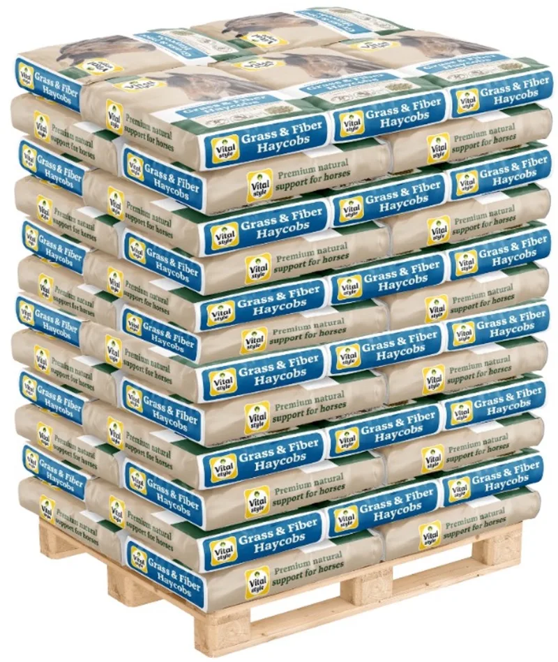 Grass & Fiber Haycobs - Paardenvoer - Gezonde Ruwvoer Slobber - 45 x 15kg von VitalStyle – Produktfoto