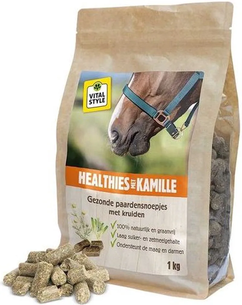 Healthies - Kamille - 1kg - paardensnoepjes by VitalStyle – product photo