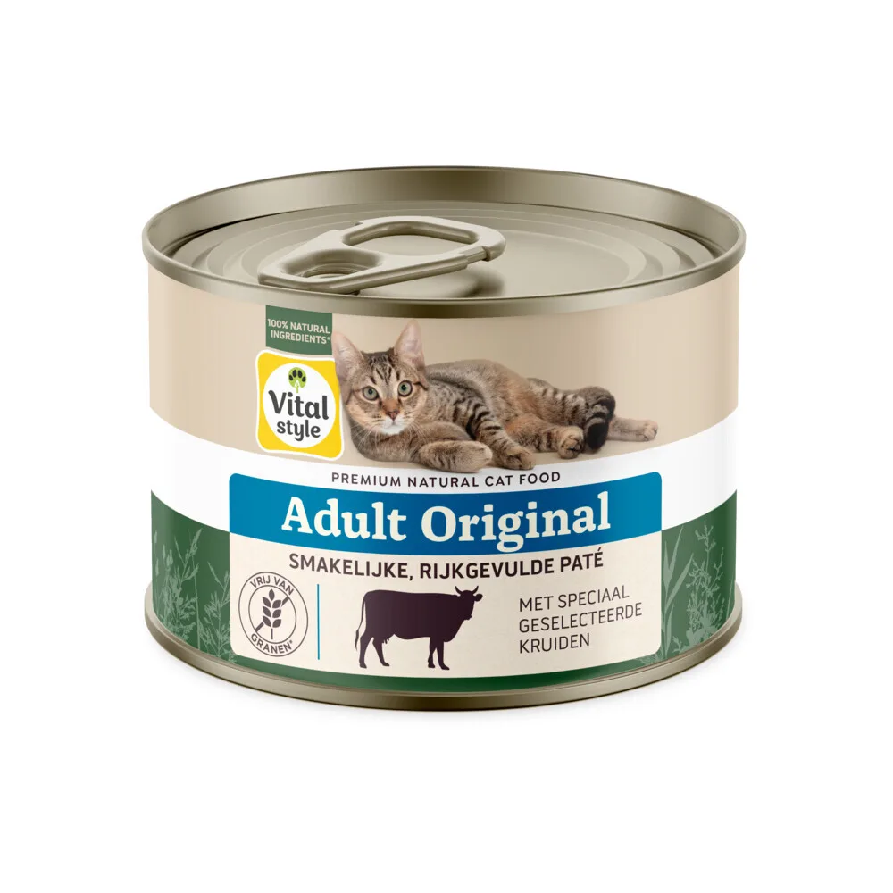 Kattenvoer Blik Care Rund 200 gr van VitalStyle – productfoto