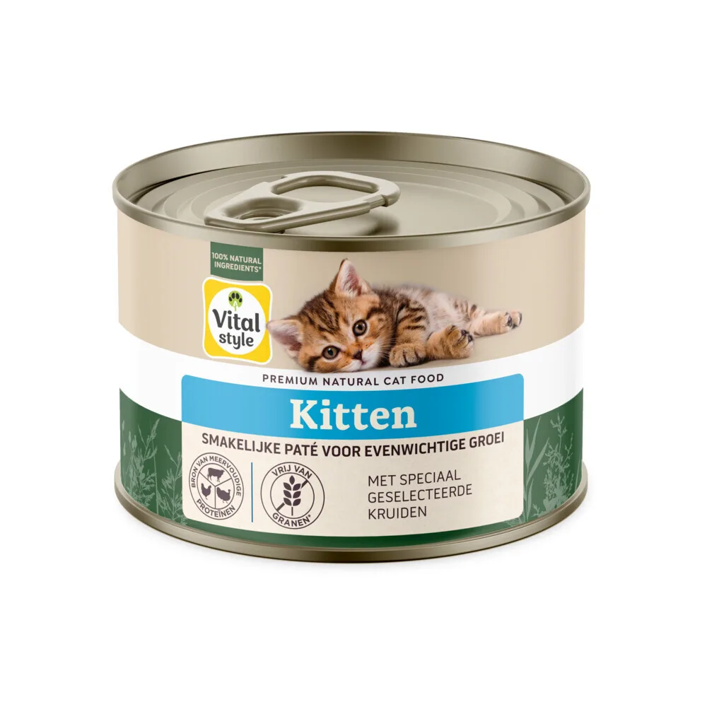 Kattenvoer Blik Kitten 200 gr by VitalStyle – product photo