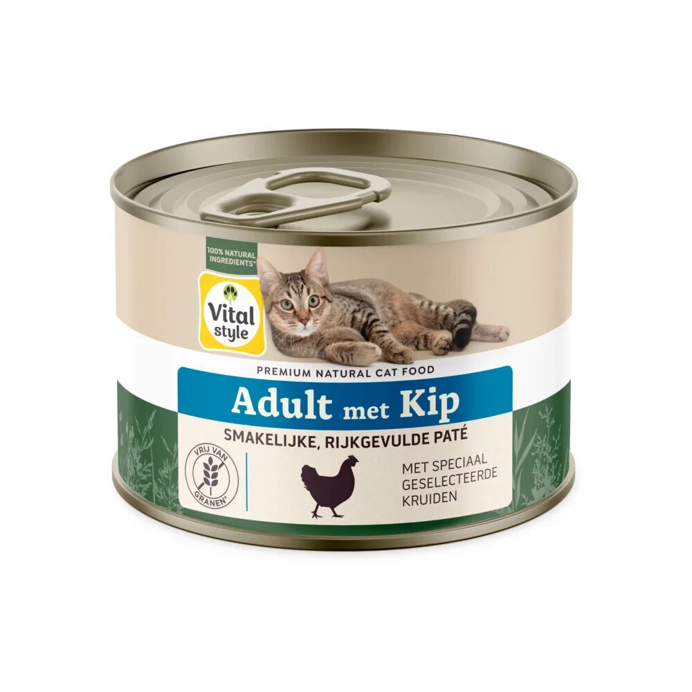Kattenvoer Nat Blik Care Kip 200 gr by VitalStyle – product photo