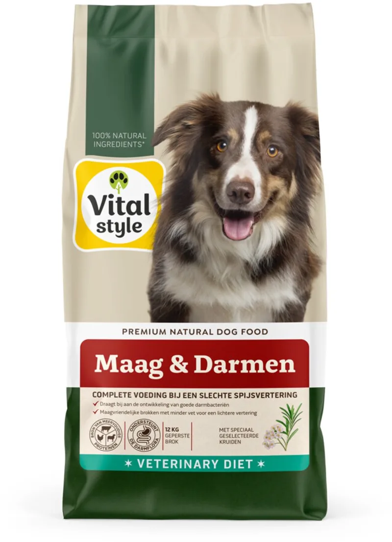 Maag & Darmen Hondenvoer - 2 x 12 kg - Voordeelverpakking von VitalStyle – Produktfoto
