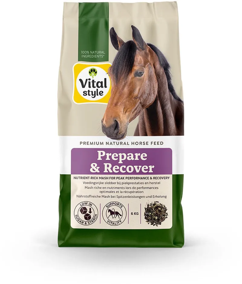 Prepare & Recover -Paardenvoer - Slobber - voor Piekprestaties & Herstel - 6 kg by VitalStyle – product photo